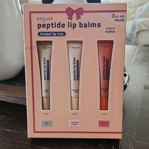 NWT Spalife Peptide Lip Balm Tinted Trio Set